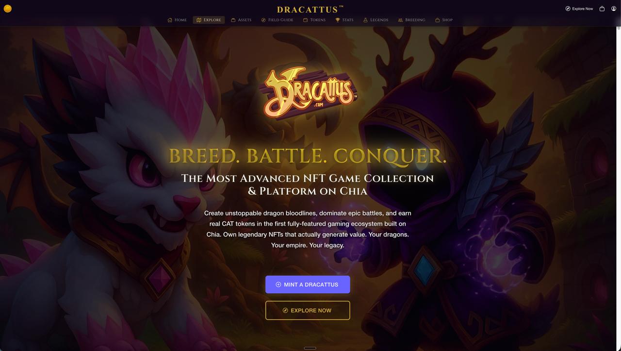 Dracattus, NFT trading card game